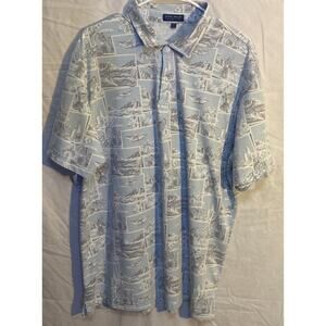 Peter Millar Crown Crafted Hawaiian Hula Girl Polo